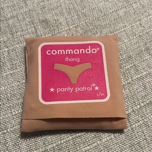 Commando Nude/Tan Packable Thong Pouch